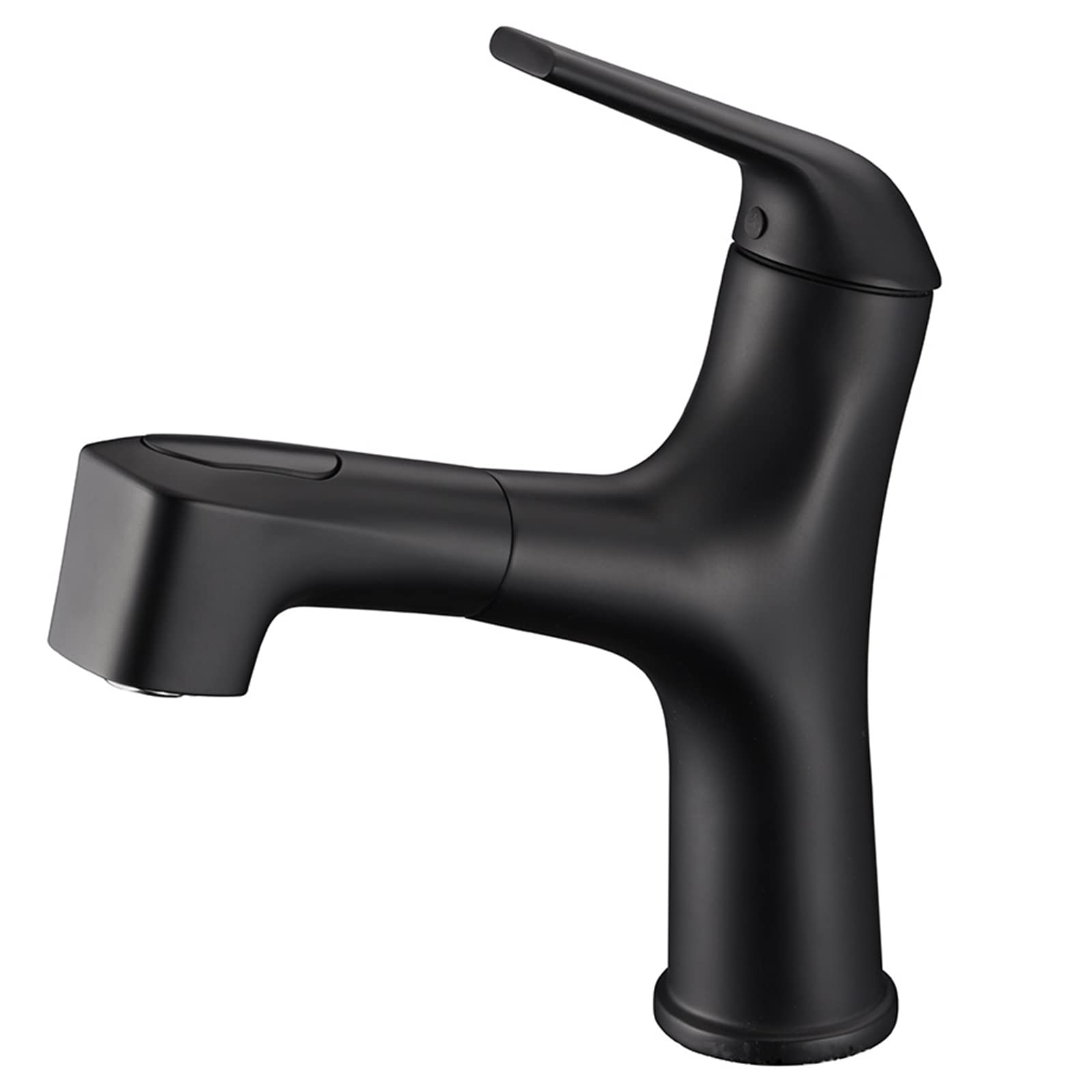 Mitigeur de lavabo avec douche noir extractible 2 modes pour évier cuisine et salle de bain