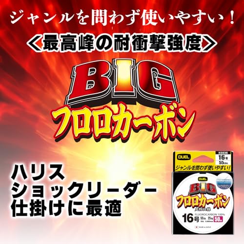 DUEL(デュエル) フロロライン 1.25号 BIG フロロカーボン 50m 1.25号 クリアー H3821 2枚目