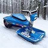 pedenencelia Motoneige Électrique Familiale, Scooter des Neiges Électrique, Double Moteur,...