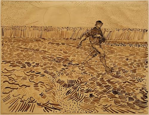 Toile Art Imprimé Vincent Van Gogh de Qualité Supérieure - Le Semeur