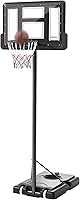 Vista 1 de Aro de baloncesto para deportes al aire libre, interior, portátil, de PVC, para jóvenes, jóvenes, adultos, ajustable, de 4.9 a 10 pies, para piscina