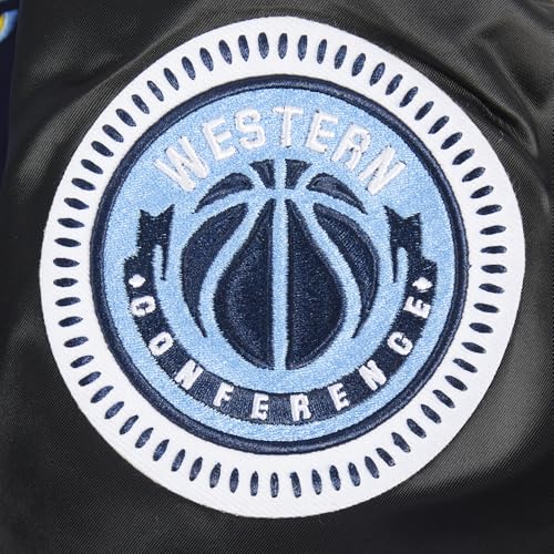 Pro Standard Mens NBA Memphis Grizzlies DIY Pick Stitch Satin Jacket Black S - Image 7