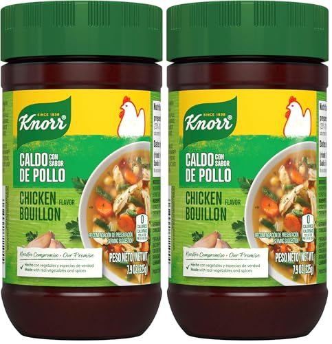 Knorr Chicken Flavor Bouillon For Sauces, Soups and Stews Granulated Fat and Cholesterol Free 7.9 oz (Pack of 2)