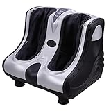 AW Foot Massager Machine with Heat Kneading Rolling Leg Calves Ankle Relieve Sore Feet Deep Kneading Therapy
