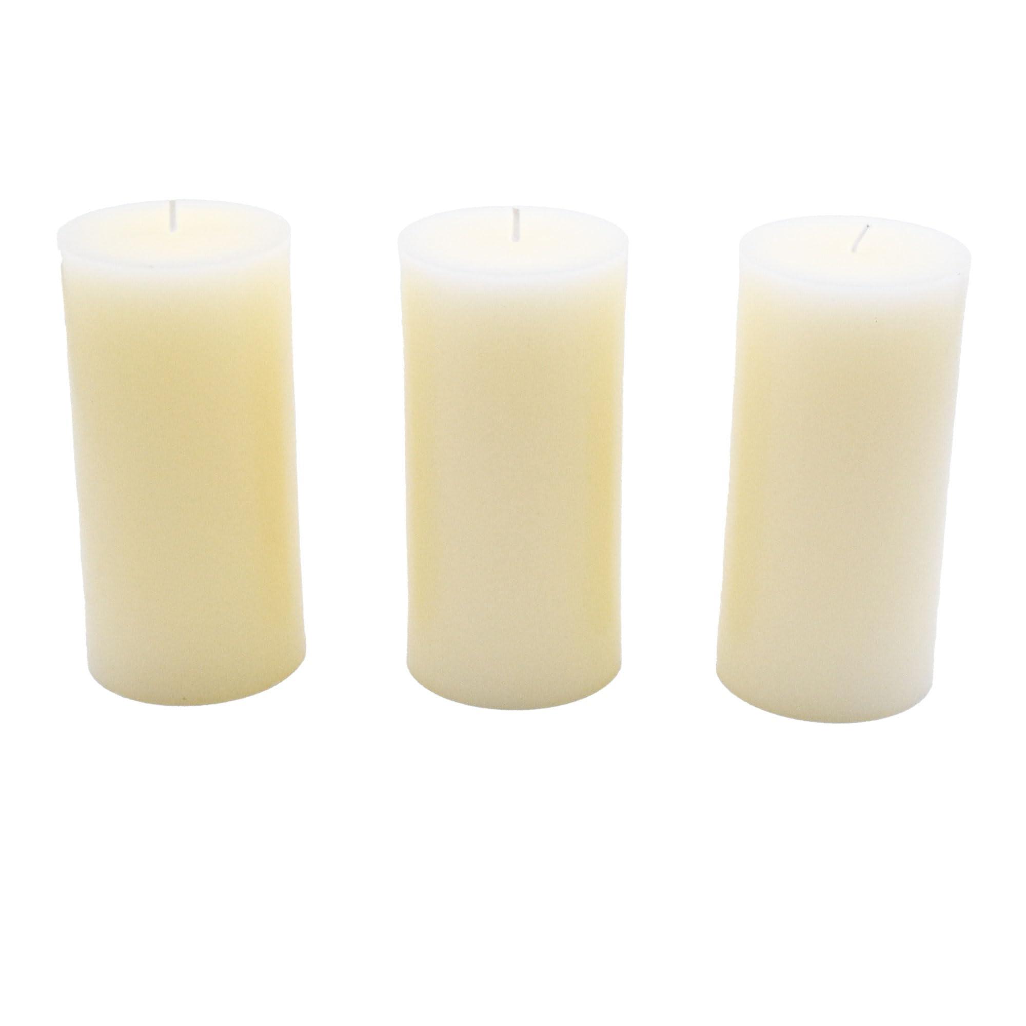 Glo Wax Pillar Candle Decorative Candles Unscented Non-Drip Candles Ideal for Wedding or Gifts Home Décor Church Candles Mood-Enhancing (3" x 6")