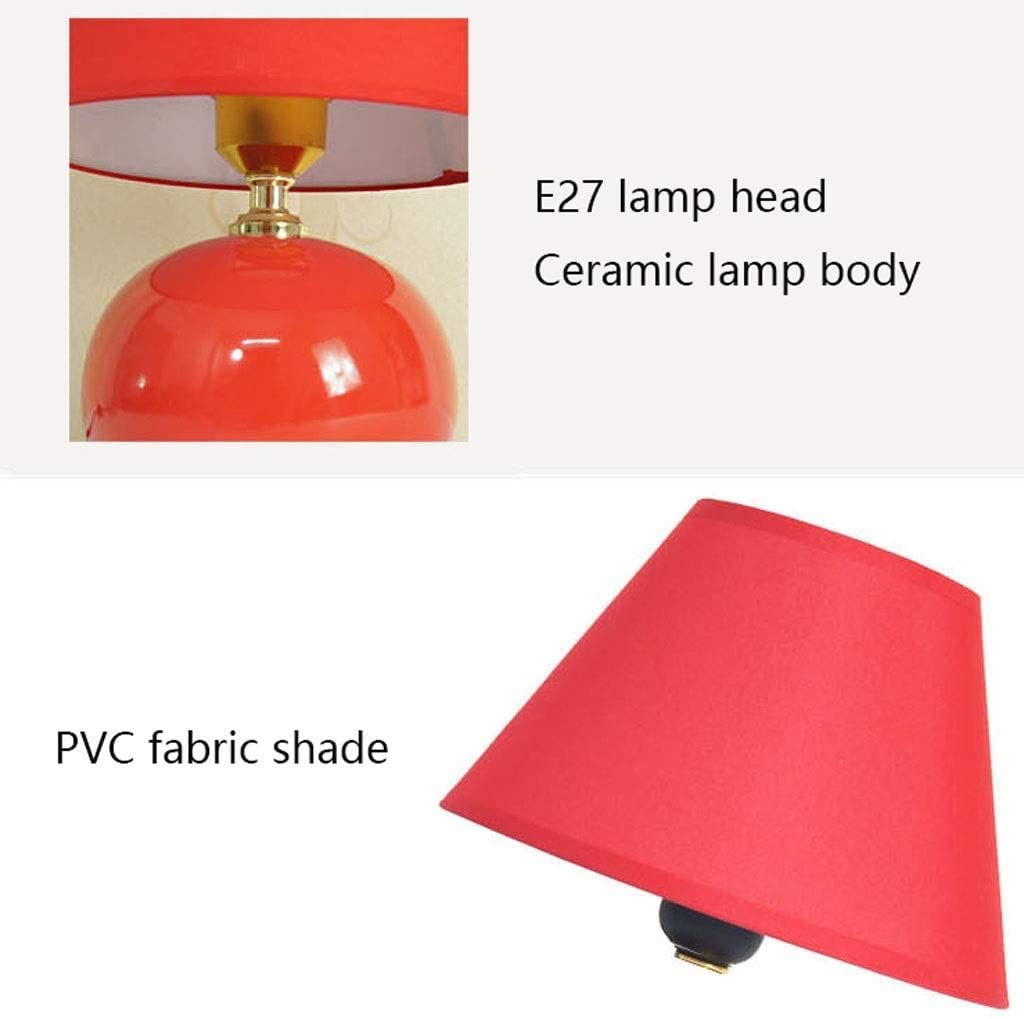 Lampada da Tavolo Comodino Lampada Da Comodino Lampada Da Camera Da Letto In Ceramica Semplice Nordica Paralume In Tessuto Dimmerabile Comodino Lampada Da Scrivania Soggiorno Camera Da Letto Lampada d