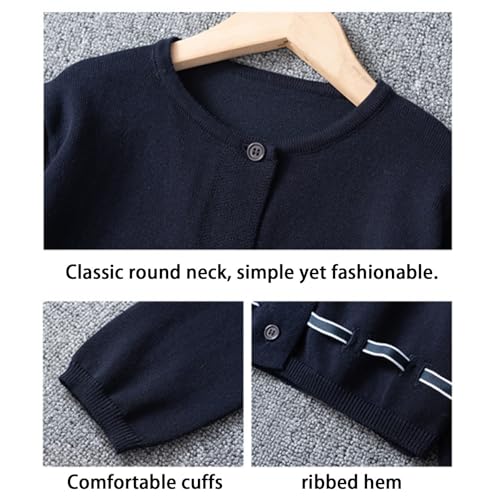 Cardigan pour filles décontracté idéal pour l'école et l'hiver