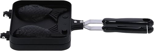 Miniatura 4 de Taiyaki Fishshaped Waffle Cake Maker Pan antiadherente doble sartén para uso en cocina Taiyaki Fishshaped Waffle Cake