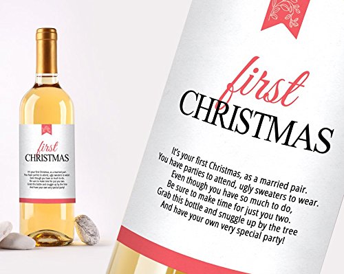 Marriage Milestones Wine Bottle Labels, Set Of 5 Waterproof Wine Bottle Labels, Wedding Gift, Marriage Milestones, Wedding Firsts #TOP2