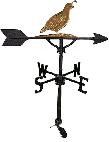 Montague Metal Products Veleta de codorniz, 32 pulgadas, orobronce disponible en Yaxa El Salvador