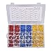 480pcs Wire Terminals Crimp Connectors, ELSKY Mixed Assorted Lug Kit Insulated Spade Wire Connector Crimp Terminal Spade Ring Set