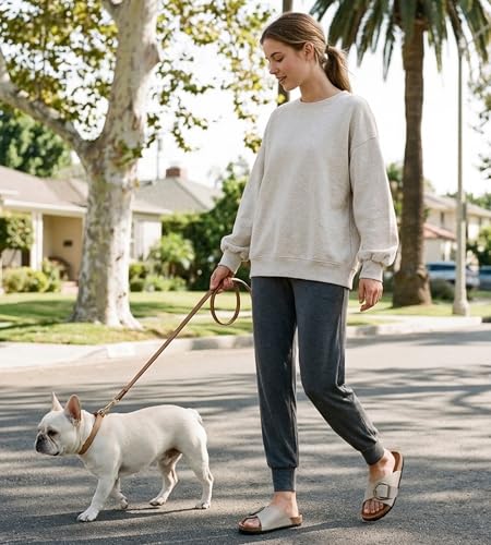 Image of Sandals Women Wide Width, Cork Footbed Arch Support Summer Beach Slide Sandals, Adjustable Strap for Wide Feet
