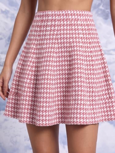 Image of Mehrang Spandex Women's Classic Stretchy All Time Trendy Skater Skirt with Attached Inner Shorts and Flared Inskirt