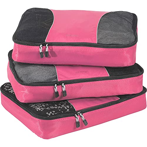 eBags Classic Large 3pc Packing Cubes (Peony)