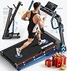 Decorcn Folding Treadmill for Home, 7HP, 20 Auto Incline, 1km/h-18km/h, 180KG limited, Running Machine for Heavy People with APP,LED, Bluetooth Speakers, Silent Walking Pad
