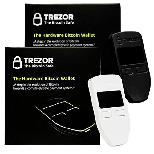 Black & White Combo Trezor Hardware Wallet Vault Safe for Digital Virtual Currency