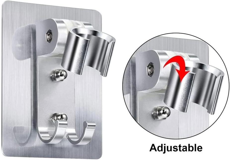 Shower Holder Adjustable Punch Free Bathroom Stand Bracket Wall Mounted Kitchen Restroom Accessories