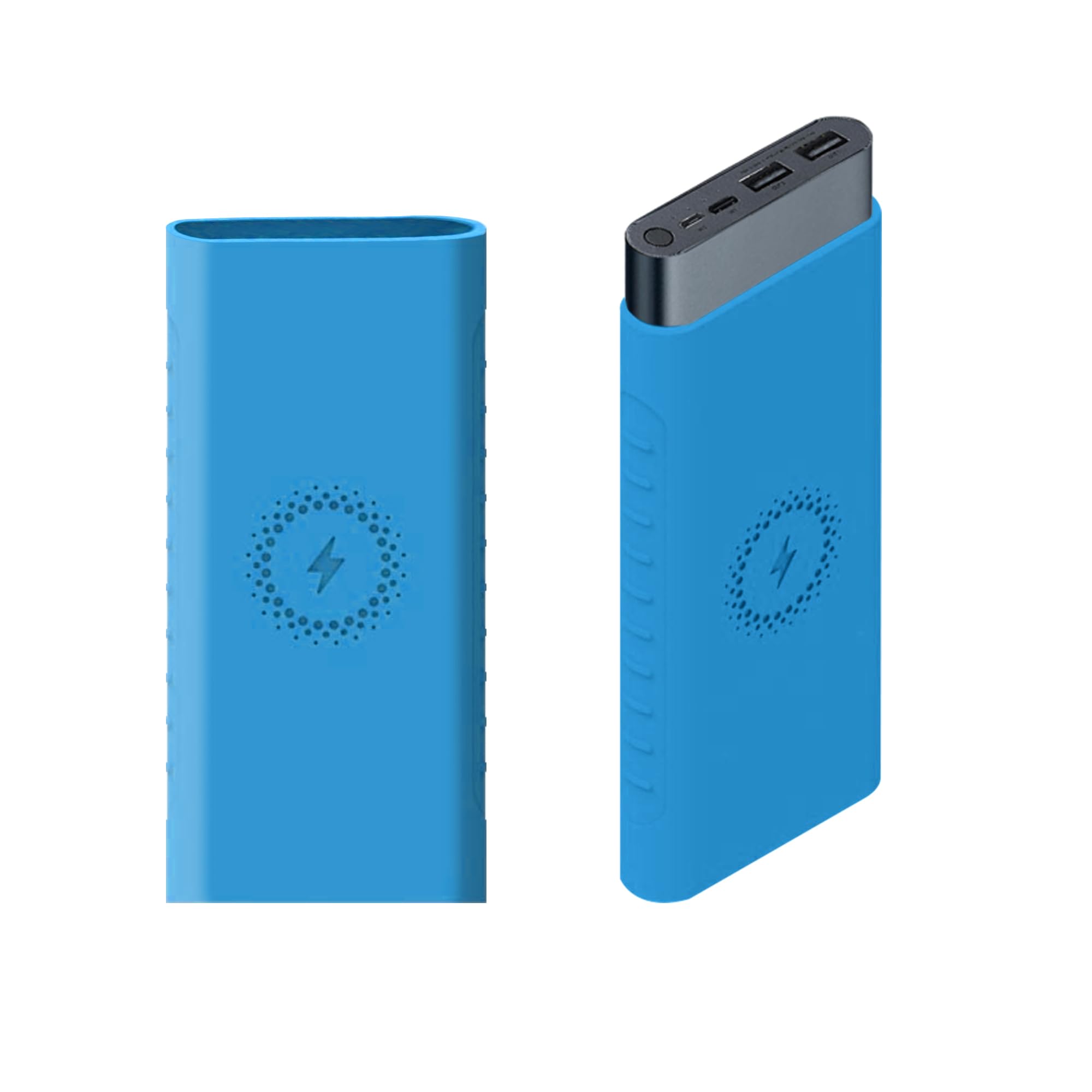 GadgetBite Silicone case for Xiaomi, 10000mAh Power Bank, for Xiaomi mi[Power Bank NOT Included]-Blue