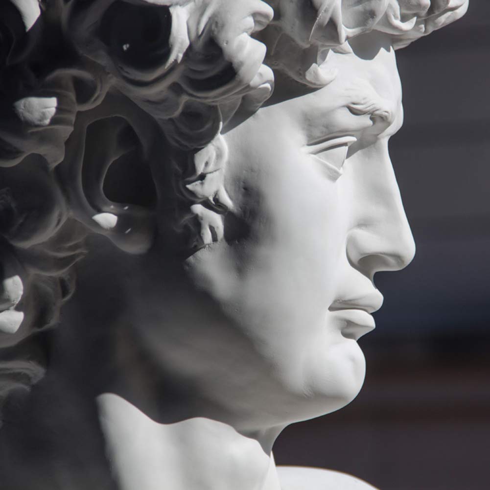 David Popiersie Rzeźby, Grecka Statua Michelangelo David Statua Pulpit Gips Art Deco Prezent