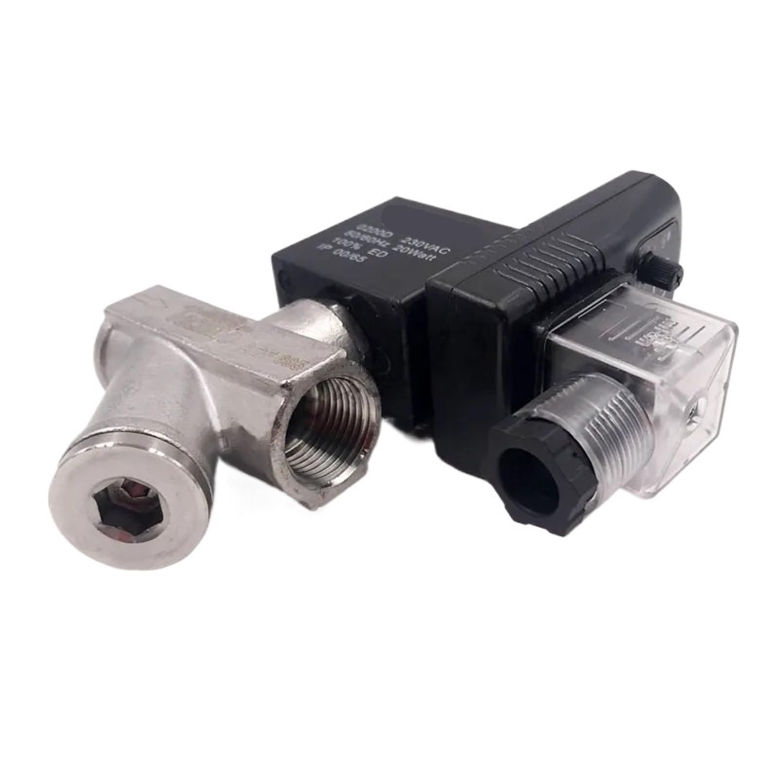 SS304 zawór elektromagnetyczny ze stali nierdzewnej, filtr Y 1/2 (AC110V)