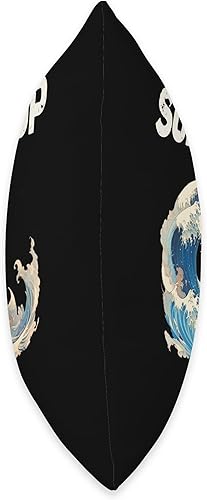 Miniatura 2 de Surf, Paddle Board Windsurf Surfs up Waves Pumping Bodysurf - Almohada larga, 18 x 18 pulgadas, multicolor