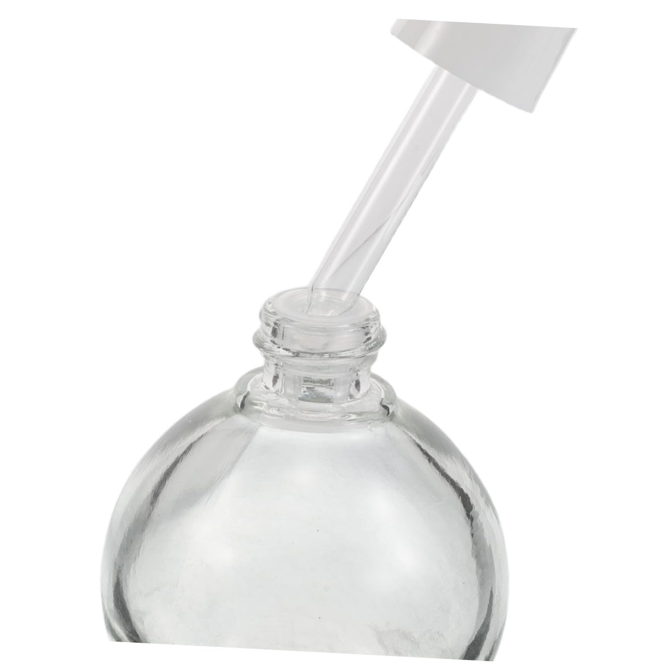 12 Pezzi 12 Flaconi Contagocce in Vetro da 30 Ml per Oli Essenziali, Bottiglie Rotonde Trasparenti con Anello di Chiusura Bianco, per Aromaterapia e Viaggi, Flaconi per Cosmetici e