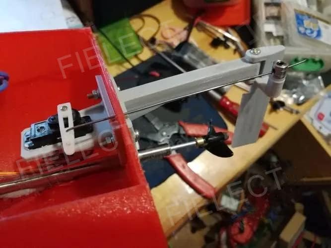 Miniatura 5 de Bettomshin Eje de transmisión con hélice y junta universal para barco RC, eje de L100 mm, manga L50 mm, hélice D36 mm, apto para eje de motor de