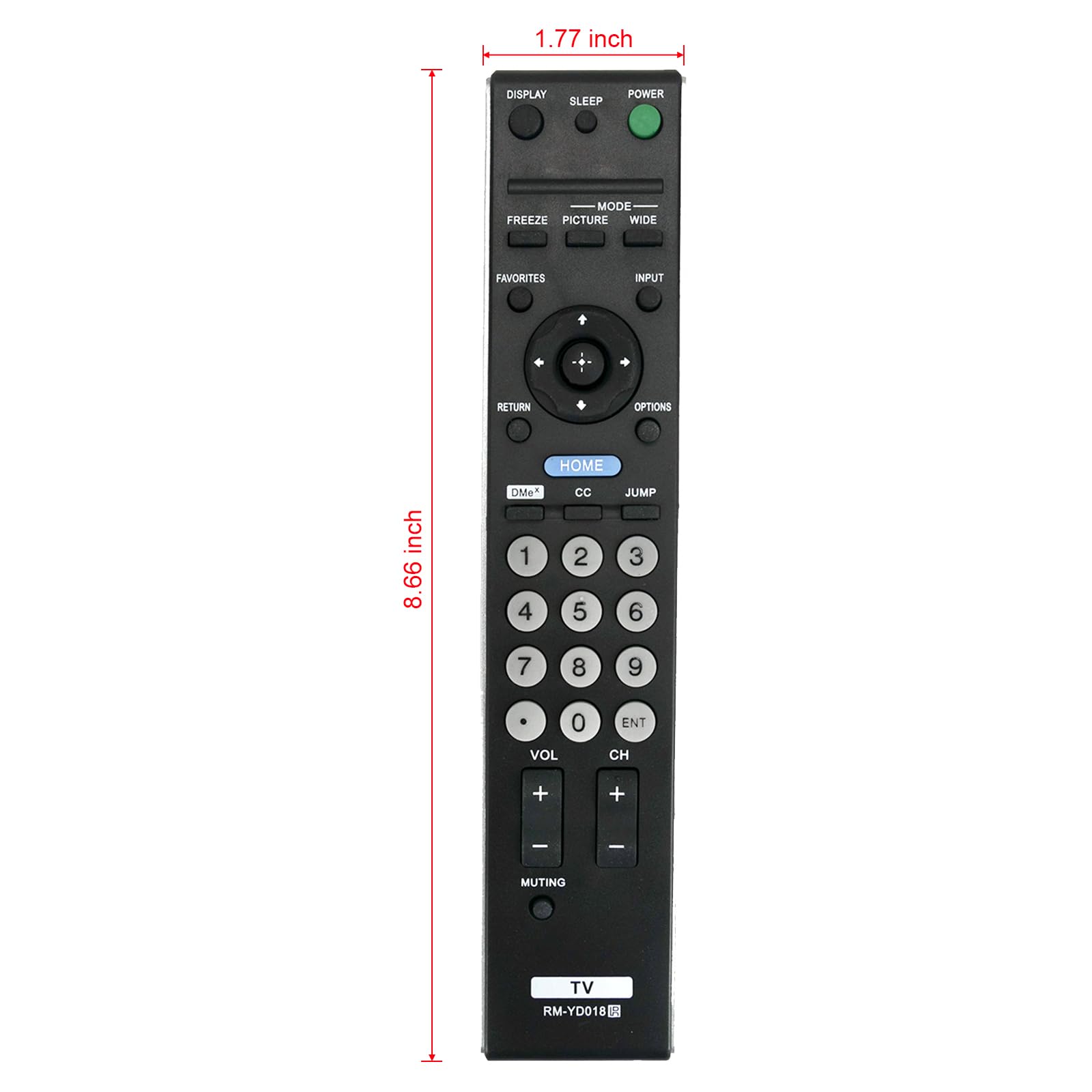 Amazon.com: RM-YD018 Replaced Remote fit for Sony BRAVIA LCD TV