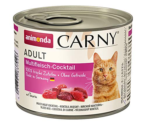 animonda Carny Adult cat food, wet food for adult cats, mix 2, 12 x 200g