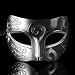 Melody Retro Roman gladiator Halloween party masks man woman children Mardi Gras Masquerade mask more colors available (Silver + Black) by Melody party favor