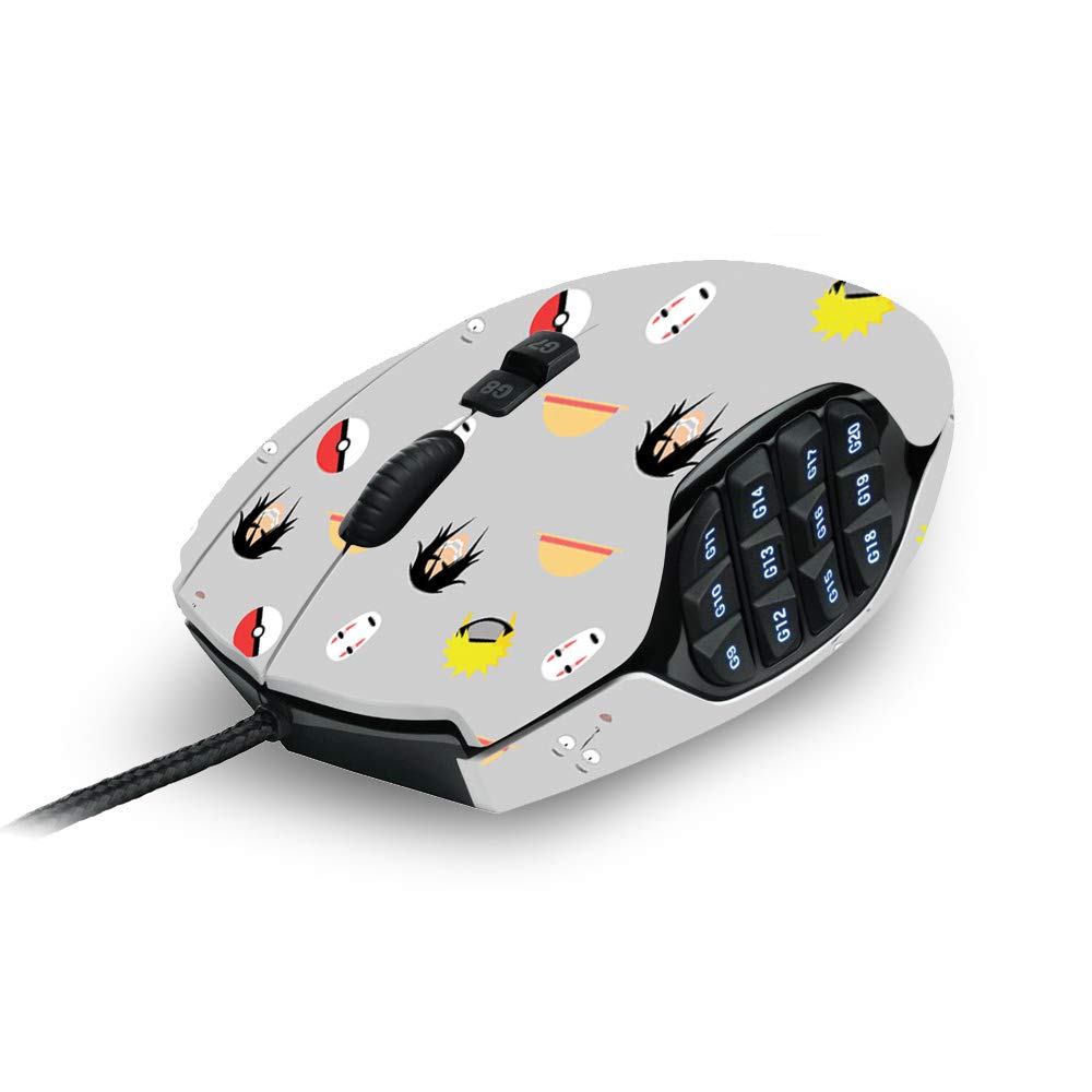 MightySkins Skin Compatible with Logitech G600 MMO Gaming Mouse - Anime Fan | Protective, Durable, and Unique Vinyl Decal wrap Cover | Easy to Apply, Remove, and Change Styles | Made in The USA