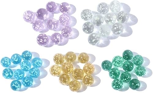 Miniatura 1 de 50 canicas que brillan en la oscuridad para niños, canicas de vidrio, bola de vidrio luminosa, para niños, juegos de mármol, bricolaje y decoración