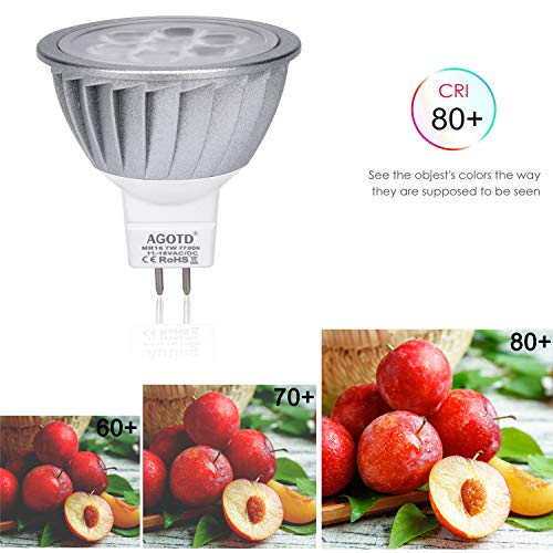 AGOTD Faretti Led GU5.3 Lampadina a Led MR16 12V