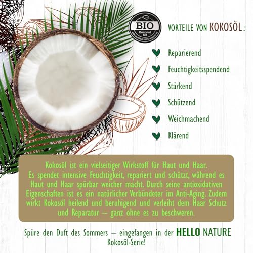 Hello Nature Olio Per La Pelle Con Olio Di Cocco Per La Cura Del Corpo - 3
