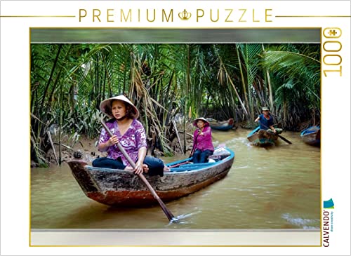 Puzzle Vietnam original 1000 pièces cadeau idéal voyageur paysage My Tho CALVENDO 64x48 cm
