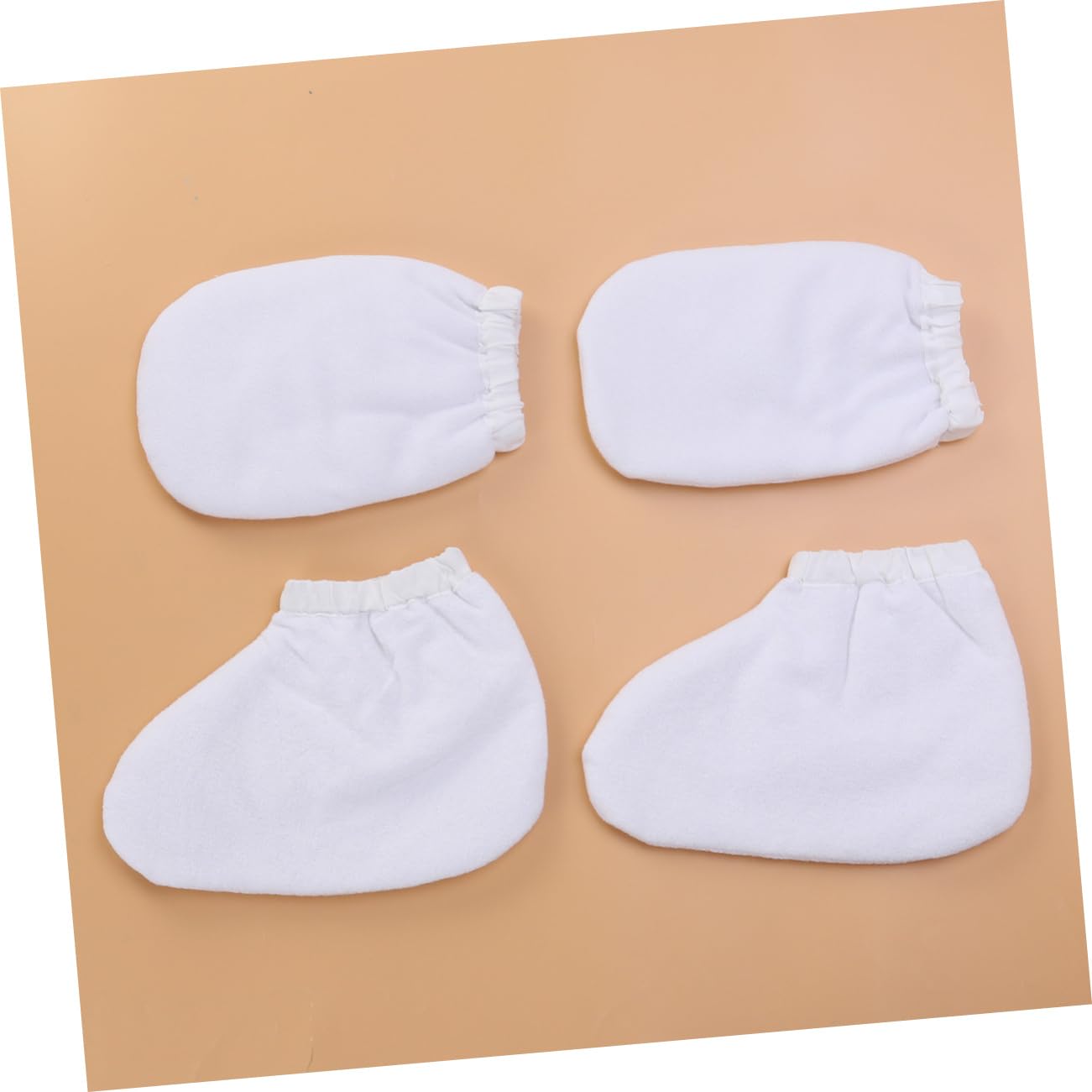 MERRYHAPY Paraffin Wax Mitts for Heat Therapy Thermal Glove Bath Insulated Spa Covers Hand Treatment Mitts White Cloth Polyester