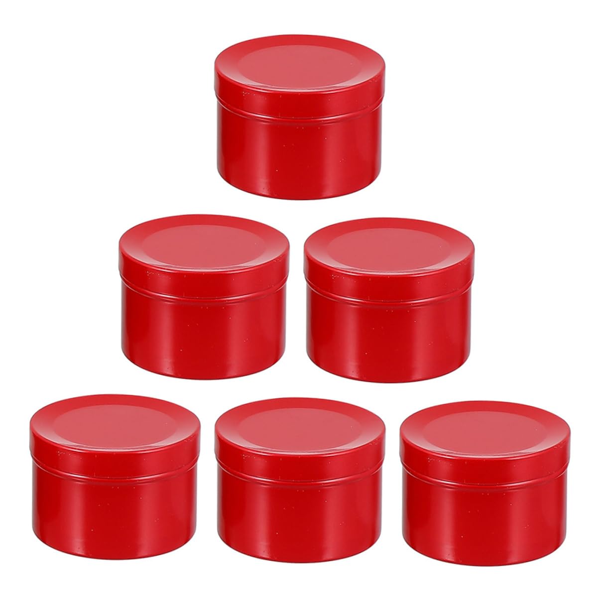 OSALADI 6pcs Aluminum Candle Containers for DIY Projects Sealed Storage Jars for Creams Candies and Durable Lightweight Design for Easy Carrying