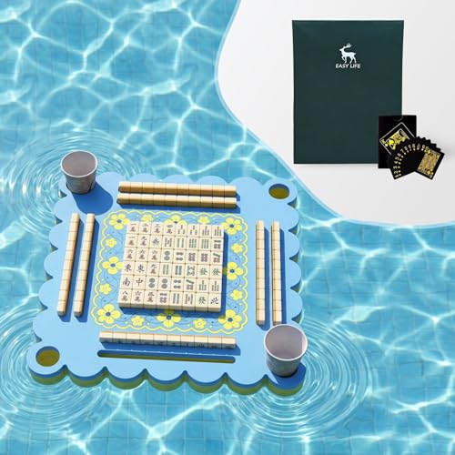 Mesa Flotante Doble Cara para Mahjong y Cartas 80x80 cm