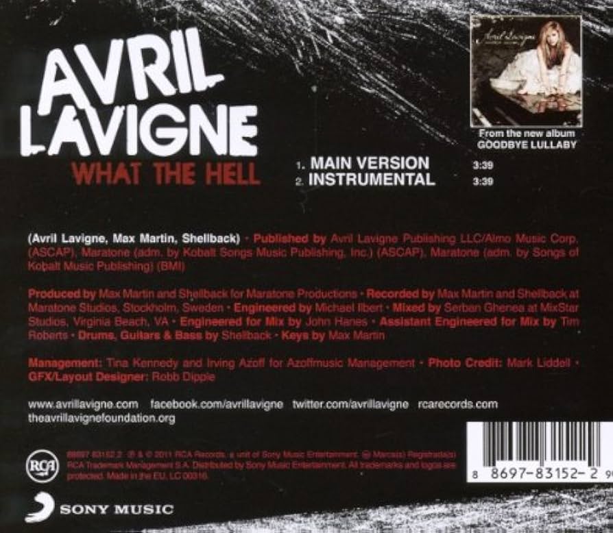 What The Hell : Lavigne,Avril: Amazon.fr: CD et Vinyles}