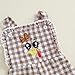 Toddler Baby Girl Thanksgiving Outfit Turkey Overalls Jumpsuit Kids Infant Girls Clothes (A Brown Turkey, 3-4 Years)