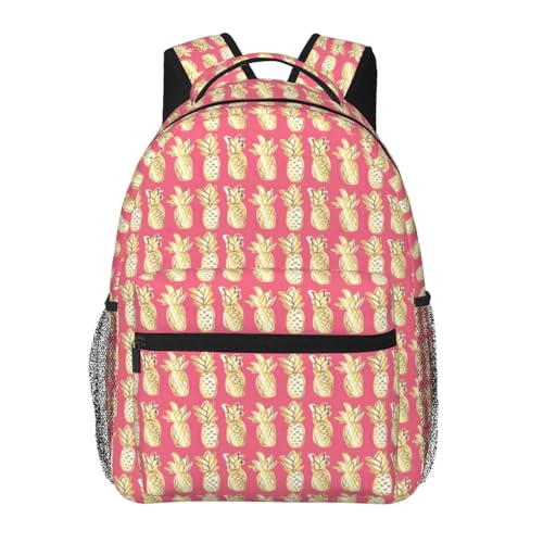 Mochila de piña ligera que alivia el dolor de espalda en viajes diarios