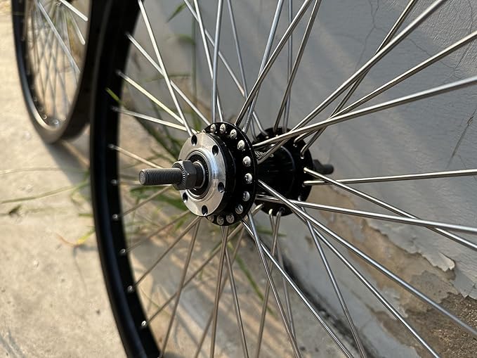 26 inch Double Layer Alum Alloy 36 Spokes Rear Wheel Rim Only-Road Cruiser Bike Wheel