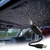 Laooteyy Ultra-High-Definition Car Projection – Star Night Light Projector, USB Starry Sky Lamp with 360° Gooseneck & Dimmer for Bedroom, Ceiling Decor
