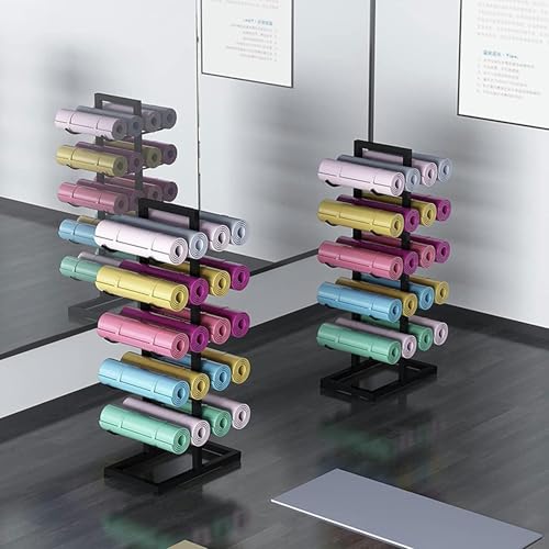 Rangement rouleaux de mousse haut de gamme en métal, présentoir double face 5 niveaux durables