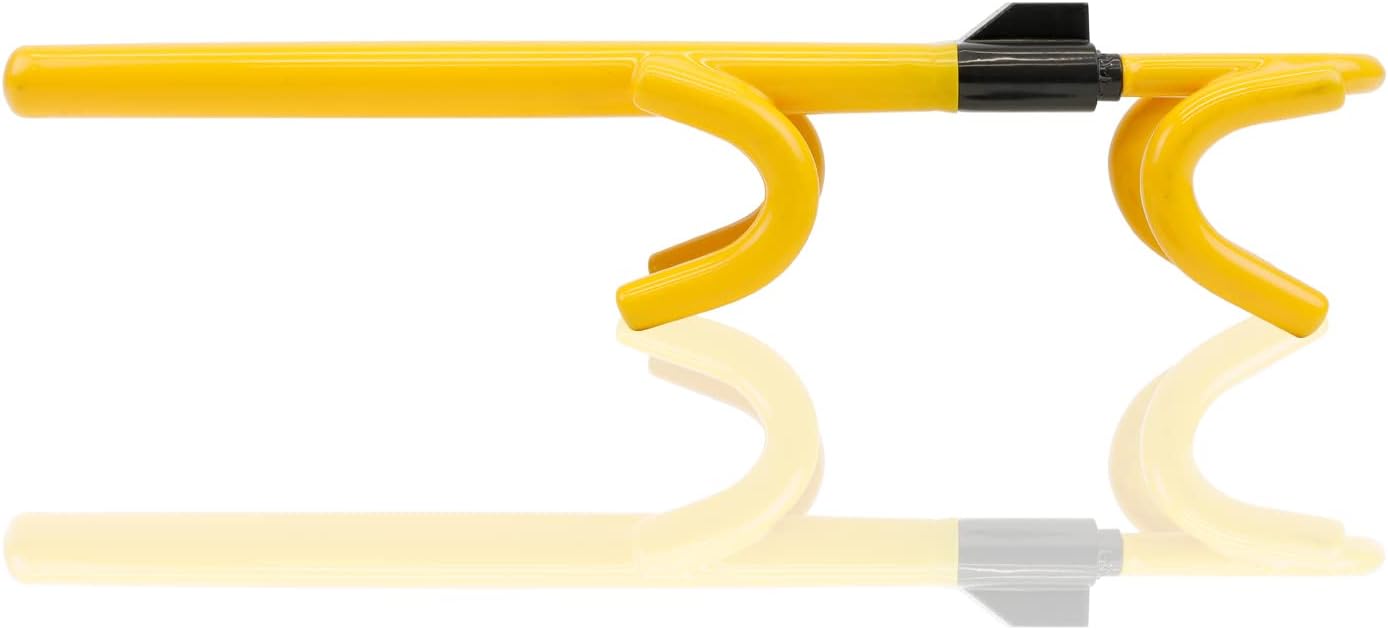 Streetwize SWTBL Twin Bar Steering Wheel Lock Yellow, Heavy Duty