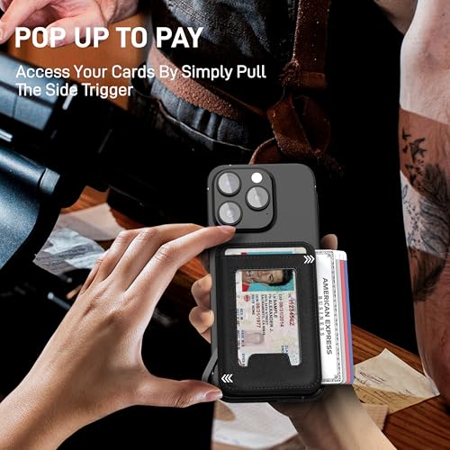 For MagSafe Minimalist Wallet for Men, Men's Magnetic Card Holder Slim RFID Wallet for iPhone3