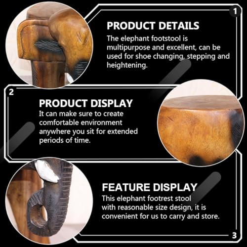 Tabouret éléphant pour changer de chaussures confortablement chez soi - 5