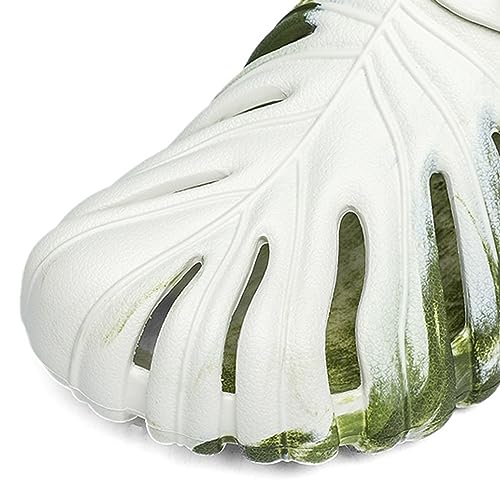 Monstera Slippers, Monstera Leaf Slides, Monstera EVA Thick Sole Pillow Slippers, Non Slip Quick Drying Breathable Beach Monstera Slides for Women Men3