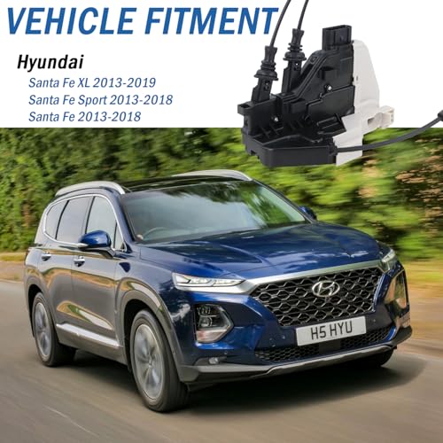 Image of Front Left Driver Side Door Lock Actuator 81310-2W010, Door Latch Compatible with Hyundai Santa Fe XL 2013-2019, Santa Fe Sport 2013-2018, Santa Fe 2013-2018