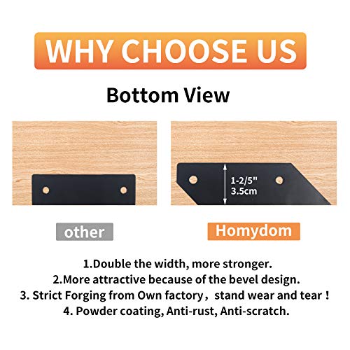 Angle Shelf Brackets 12 Inch Heavy Duty Mental Shelf Holders, Anti-Rust, Floating Shelves Support Decorative Shelf Brackets For 12-14 Inch Board(4-Pack Hardware Only) #TOP1